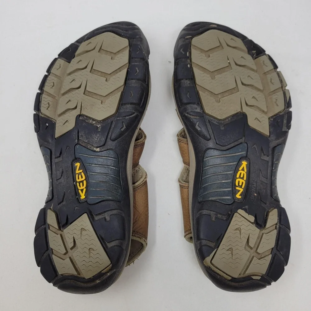 Keen Sandals Mens Size 9‎ Newport Brown Leather Closed Toe Hiking Water Sandals